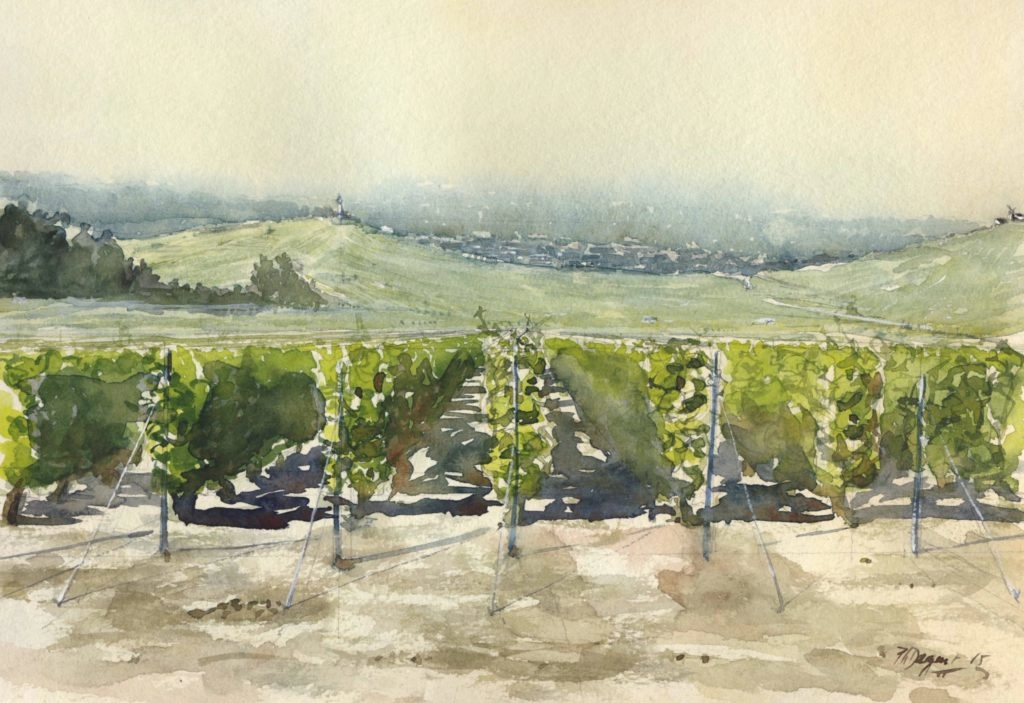 Peinture de vignes