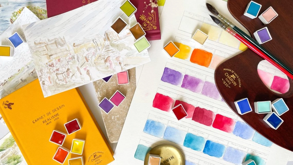 Palettes d'aquarelles