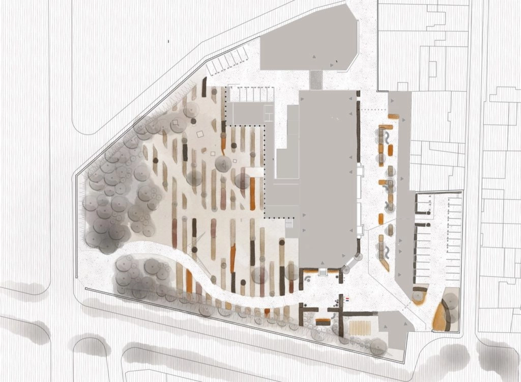 Plan en vue aérienne
