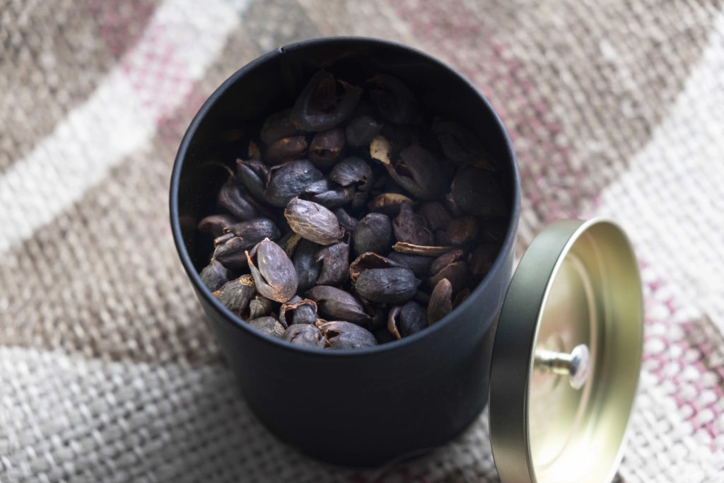 La « cascara » (ou peau de la cerise de café), utilisée en infusion