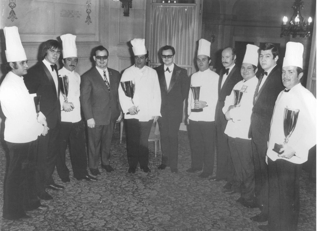 Prix Taittinger, en présence de Joël Robuchon (au centre), vainqueur de l’édition de 1970 © DR