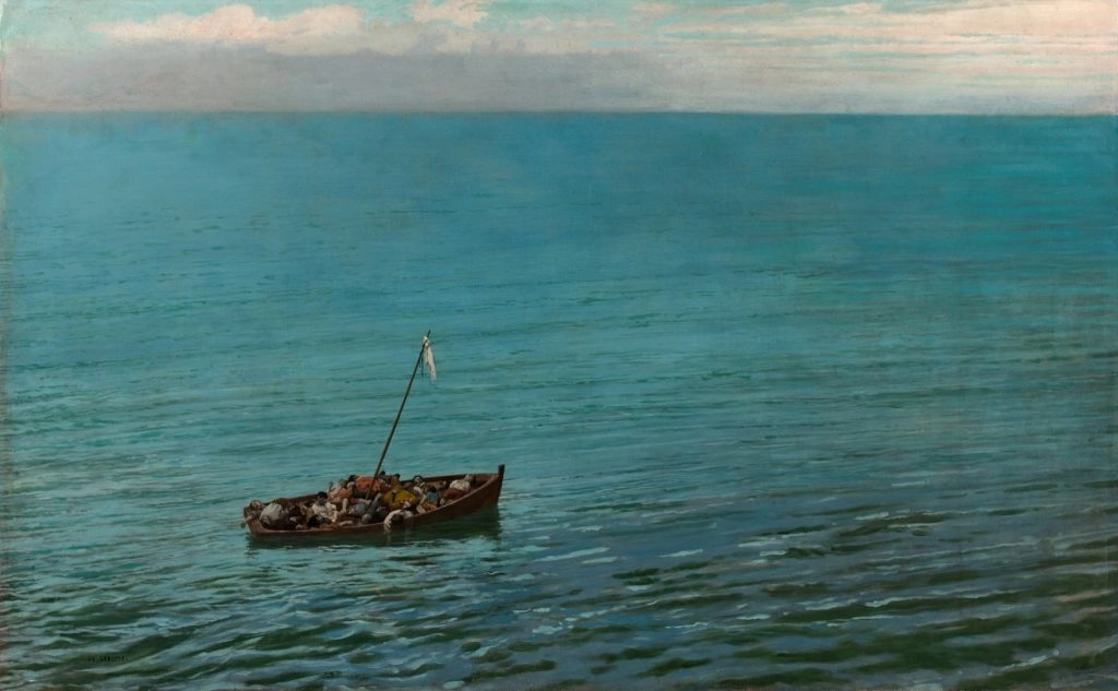 Une épave, toile de Jean-Léon Gérôme (1824 – 1904)