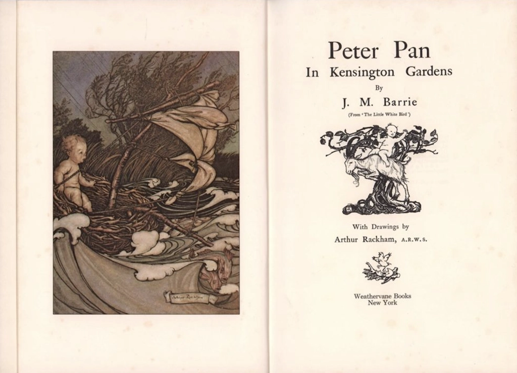 Première édition de l’ouvrage Peter Pan in Kensington Gardens (1906) © DR
