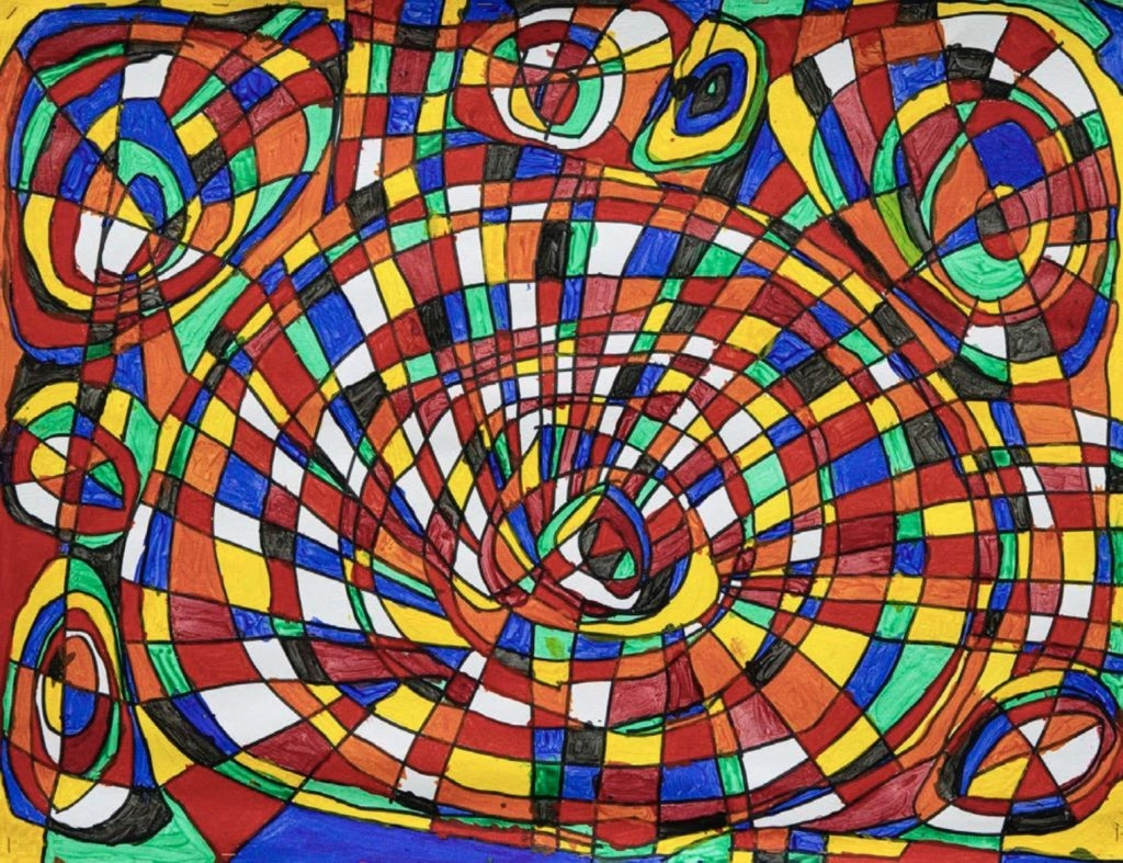 Œuvre de Rodrigo Salgado présentée dans l’exposition “Rodrigo, une vie d’artiste”.