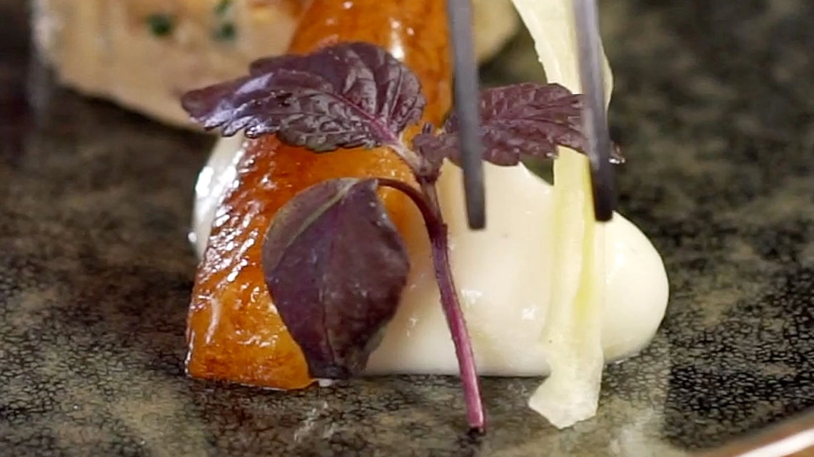 Recette inspirée du conte "Casse-Noisette", par le chef Charles Coulombeau Recette inspirée du conte "Casse-Noisette", par le chef Charles Coulombeau