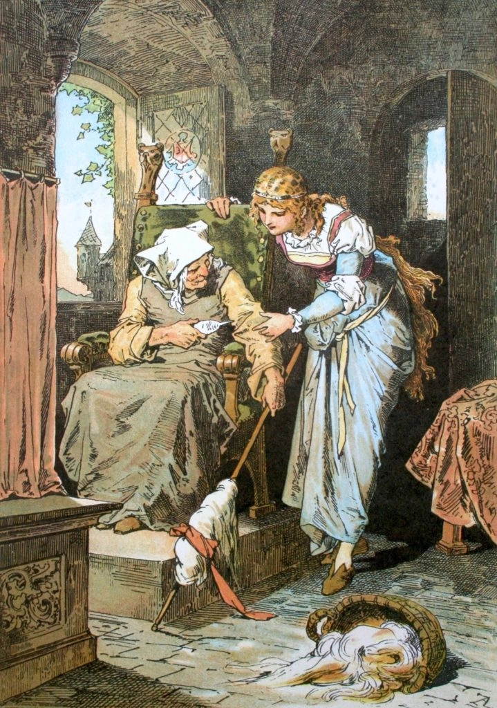 La Belle au Bois Dormant, illustration par Alexander Zick (1845 – 1907)