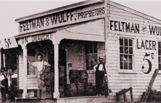 Le stand d’origine Feltman à Coney Island, 1870 © Coney Island History Project