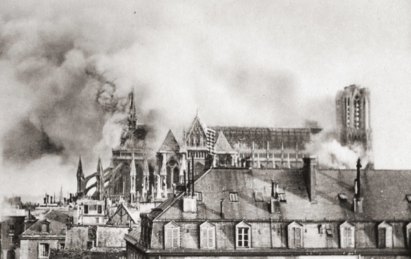 Incendie de la Cathédrale de Reims, 19 septembre 1914