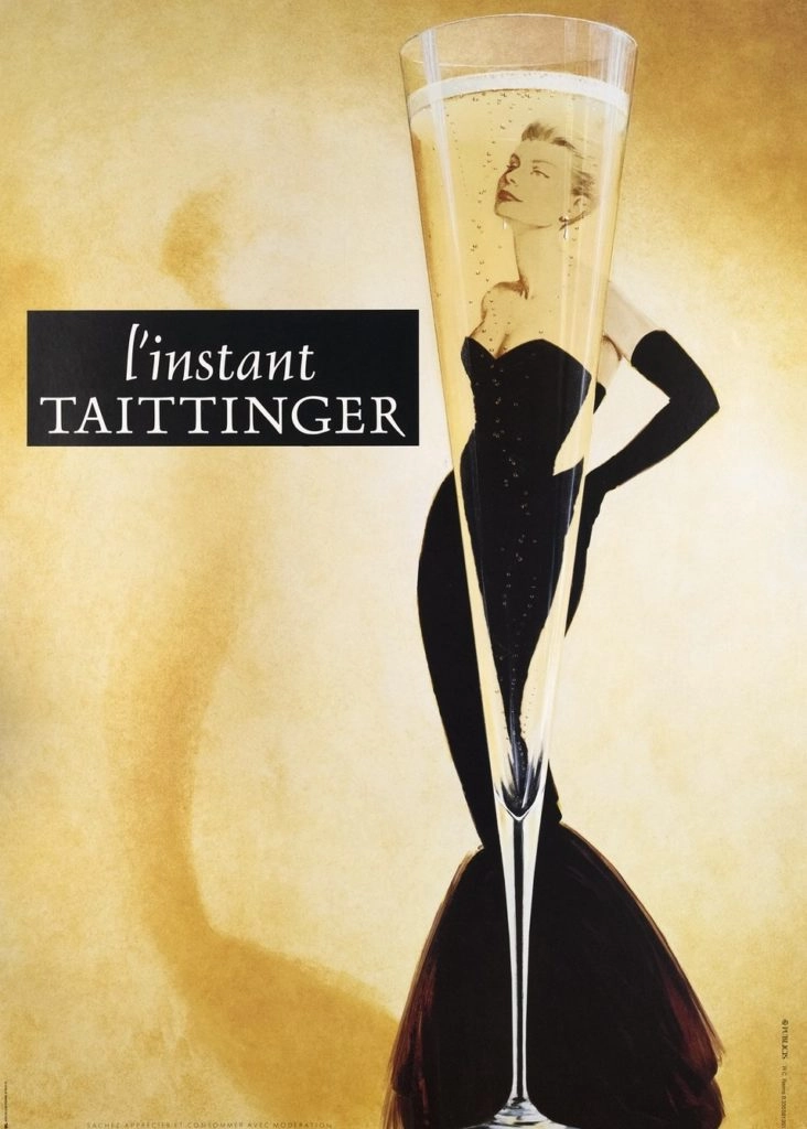 Affiche “l’instant Taittinger” (1980)