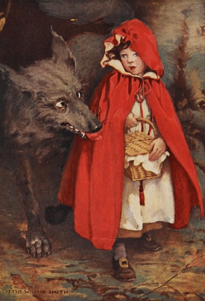 Le Petit Chaperon rouge, illustration par Jessie Willcox Smith, 1911