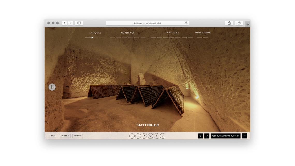 Site internet Taittinger