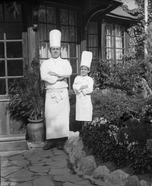 Arnaud Lallement et son père à Châlons-sur-Vesle © DR